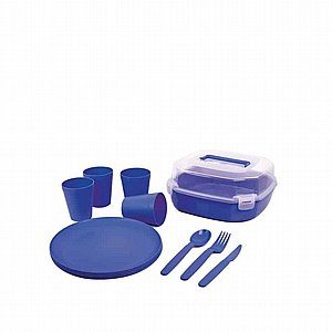 סט כלים לפיקניק 6 אנשים OUTDOOR סט כלים לפיקניק 6 אנשים OUTDOOR