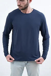 חולצה קצרה V במבוק לגברים | Breeze חולצה קצרה V במבוק לגברים | Breeze